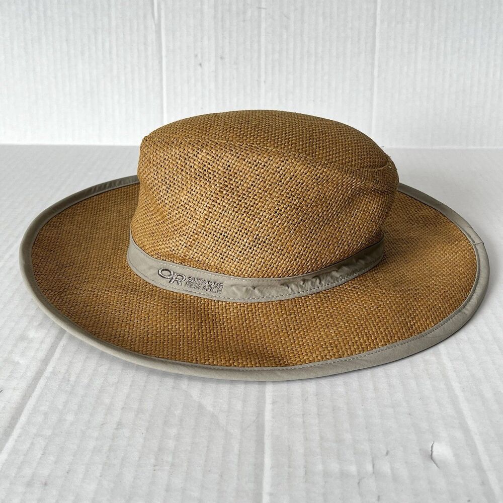 Outdoor Research Sun Hat Papyrus Brimmed Size Medium Khaki Fishing/Work/Outdoor